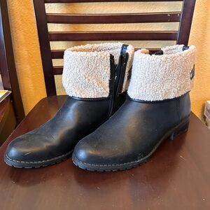 Style & Co. Black and Cream Winter Boots